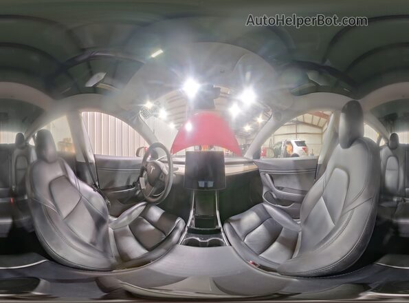 5YJ3E1EB2KF453751 2019 TESLA MODEL Красный Панорамный вид салона 360°