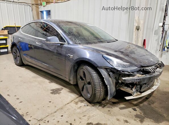 5YJ3E1EB2KF495692 2019 TESLA MODEL Gray Передня права чверть