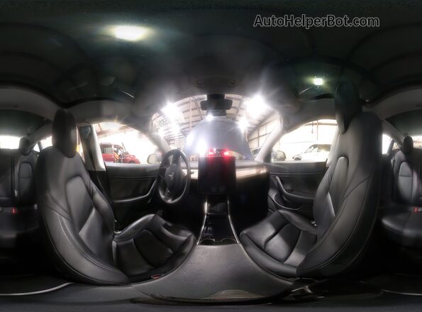 5YJ3E1EB2LF733705 2020 TESLA MODEL Gray Vista de la etiqueta del VIN