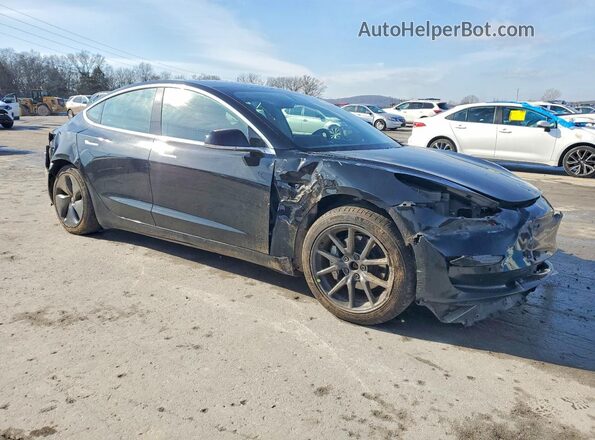 5YJ3E1EB2LF786839 2020 TESLA MODEL Черный Передняя правая четверть
