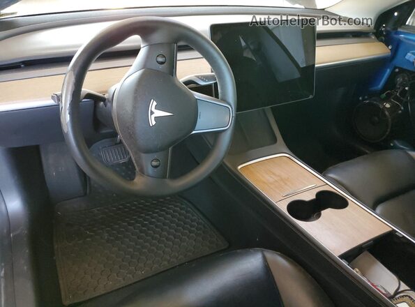 5YJ3E1EB2NF167726 2022 TESLA MODEL Синий Вид панели приборов