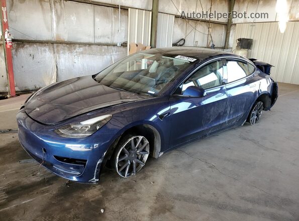 5YJ3E1EB2NF167726 2022 TESLA MODEL Синий Передняя левая четверть