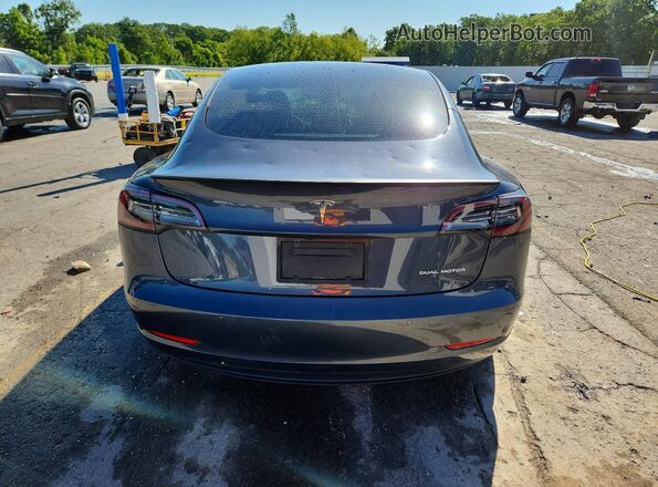 5YJ3E1EB2NF192643 2022 TESLA MODEL Серый Вид сзади