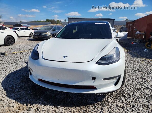 5YJ3E1EB2NF244580 2022 TESLA MODEL White Vista frontal