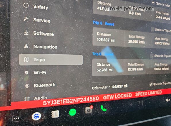 5YJ3E1EB2NF244580 2022 TESLA MODEL White Vista del cuadro de instrumentos