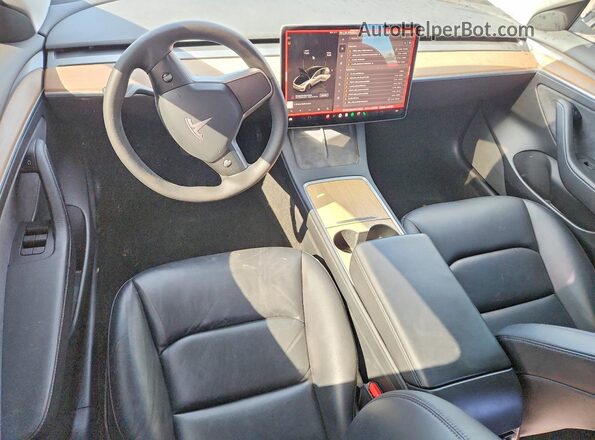 5YJ3E1EB2NF244580 2022 TESLA MODEL White Vista del salpicadero