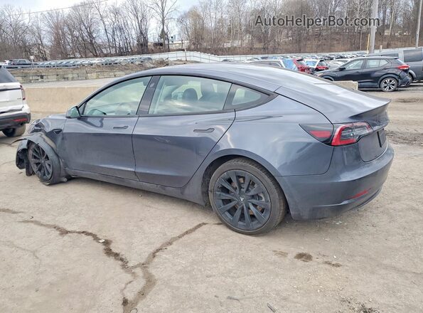 5YJ3E1EB2NF285811 2022 TESLA MODEL Серый Задняя левая четверть
