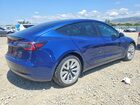 2022 Tesla Model 3 Blue vin: 5YJ3E1EB2NF298705