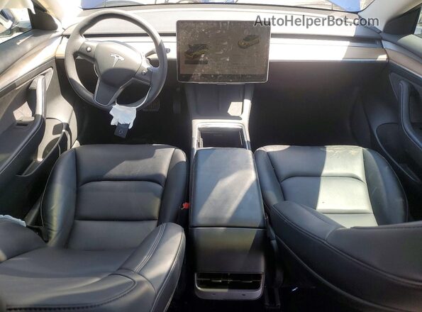 5YJ3E1EB2NF298705 2022 TESLA MODEL Blue Вид панелі приладів