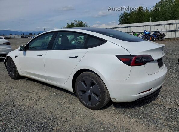 5YJ3E1EB2NF363147 2022 TESLA MODEL Белый Задняя левая четверть