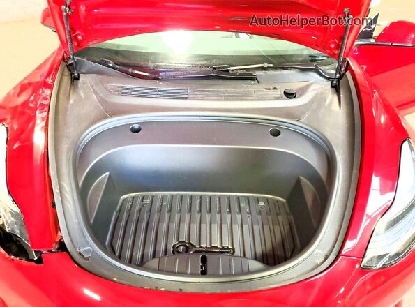 5YJ3E1EB2PF635912 2023 TESLA MODEL Красный Вид задней части салона