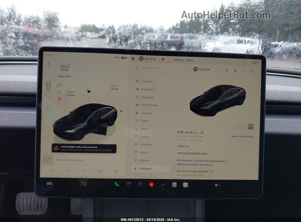 5YJ3E1EB2RF817595 2024 TESLA MODEL 3 Gray 