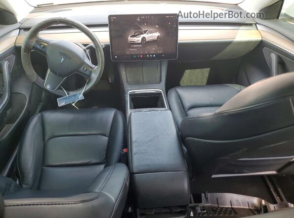 5YJ3E1EB3NF238741 2022 TESLA MODEL White Widok deski rozdzielczej