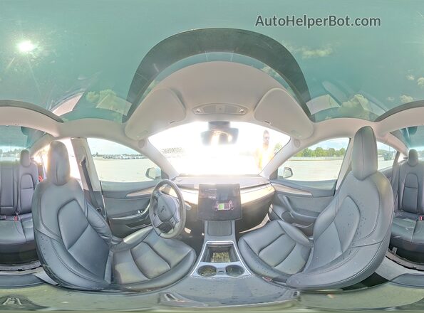 5YJ3E1EB3NF238741 2022 TESLA MODEL White Widok wnętrza 360 stopni