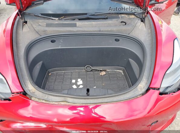 5YJ3E1EB3NF273375 2022 TESLA MODEL 3 Red Widok z tyłu