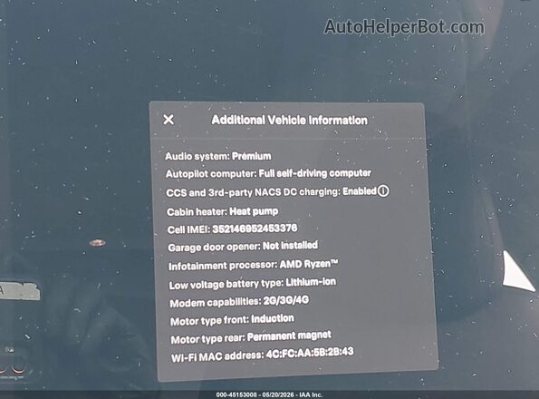 5YJ3E1EB3NF273375 2022 TESLA MODEL 3 Red 