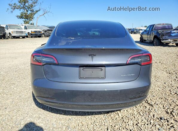 5YJ3E1EB3NF299393 2022 TESLA MODEL Charcoal Вид ззаду