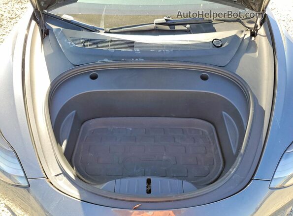 5YJ3E1EB3NF299393 2022 TESLA MODEL Charcoal Вид задньої частини салону