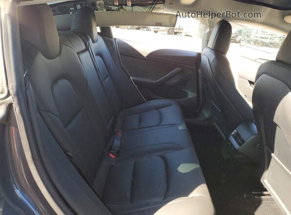 5YJ3E1EB3NF299393 2022 TESLA MODEL Charcoal Вид задніх сидінь