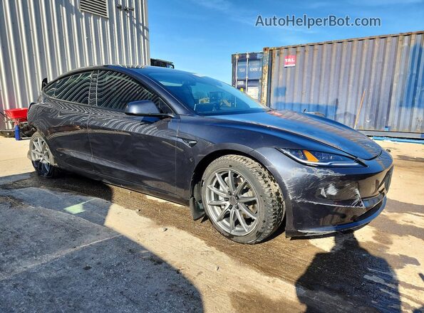 5YJ3E1EB3RF735228 2024 TESLA MODEL Угольный Передняя правая четверть