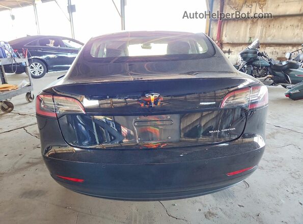 5YJ3E1EB4JF128002 2018 TESLA MODEL Черный Вид сзади