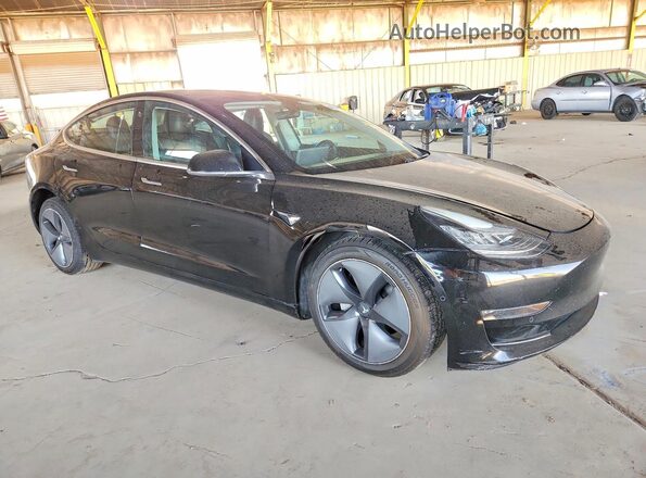 5YJ3E1EB4JF128002 2018 TESLA MODEL Черный Передняя правая четверть