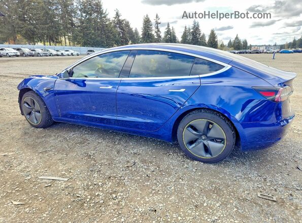 5YJ3E1EB4LF636067 2020 TESLA MODEL Синий Задняя левая четверть