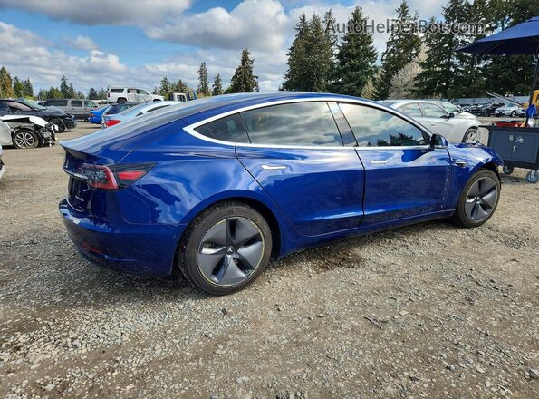 5YJ3E1EB4LF636067 2020 TESLA MODEL Синий Задняя правая четверть