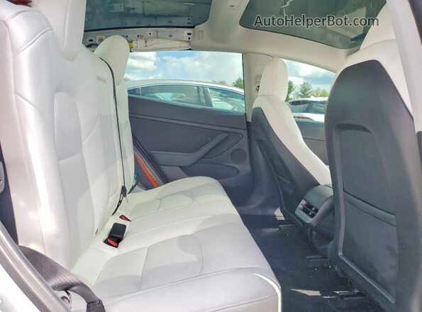 5YJ3E1EB4MF047408 2021 TESLA MODEL White Հետևի նստատեղերի տեսք