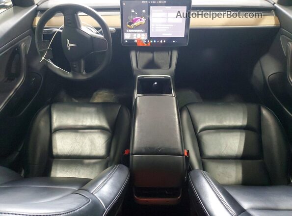 5YJ3E1EB4MF858013 2021 TESLA MODEL Угольный Вид панели приборов