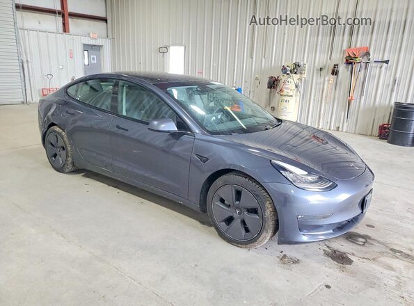 5YJ3E1EB4MF858013 2021 TESLA MODEL Угольный Передняя правая четверть