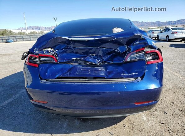 5YJ3E1EB4MF995484 2021 TESLA MODEL Синий Вид сзади