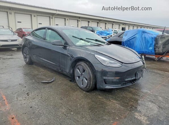 5YJ3E1EB4NF251210 2022 TESLA MODEL 3 Black Przód prawy