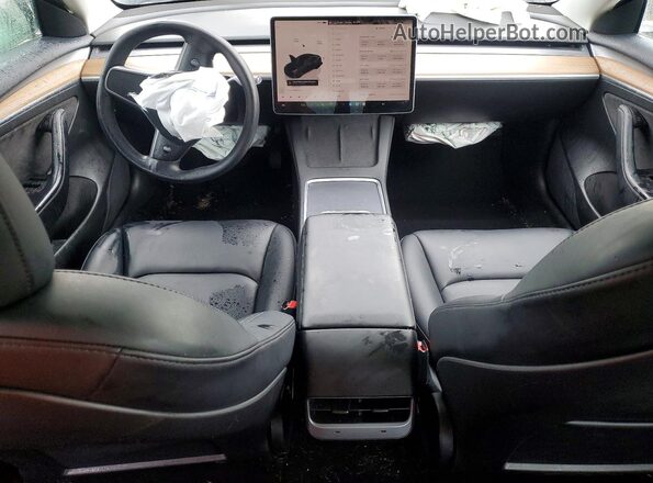 5YJ3E1EB4NF251210 2022 TESLA MODEL 3 Black Widok deski rozdzielczej