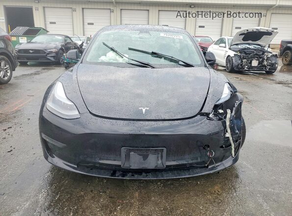 5YJ3E1EB4NF251210 2022 TESLA MODEL 3 Black Widok z przodu