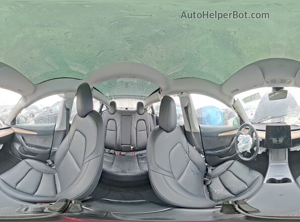 5YJ3E1EB4NF251210 2022 TESLA MODEL 3 Black Widok wnętrza 360 stopni