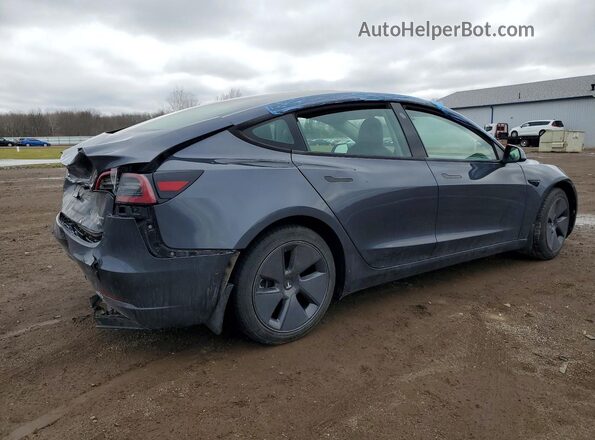 5YJ3E1EB4NF261025 2022 TESLA MODEL Gray Tył prawy