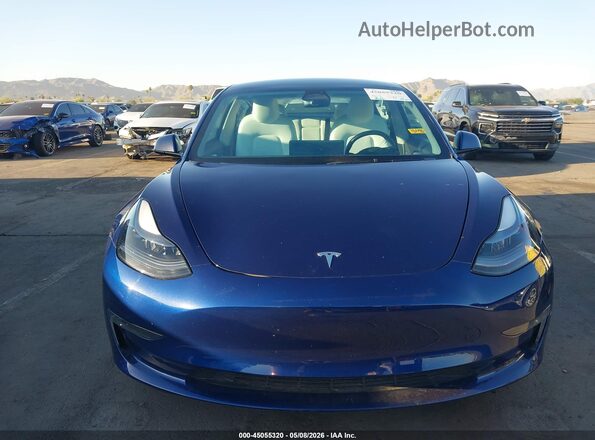 5YJ3E1EB4PF635880 2023 TESLA MODEL 3 Синий Вид щитка приборов