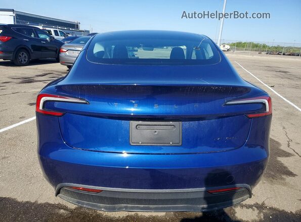 5YJ3E1EB4TF151864 2026 TESLA MODEL Синий Вид сзади