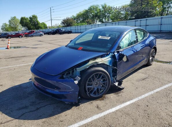 5YJ3E1EB4TF151864 2026 TESLA MODEL Синий Передняя левая четверть