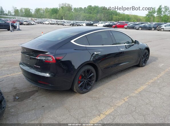 5YJ3E1EB5JF069655 2018 TESLA MODEL 3 Черный Задняя правая четверть