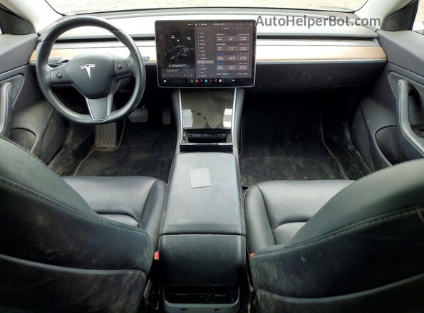 5YJ3E1EB5KF359296 2019 TESLA MODEL Черный Вид панели приборов