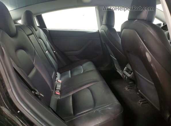 5YJ3E1EB5KF385669 2019 TESLA MODEL Black Widok tylnych siedzeń