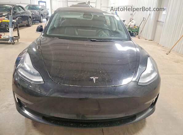5YJ3E1EB5KF385669 2019 TESLA MODEL Black Widok z przodu