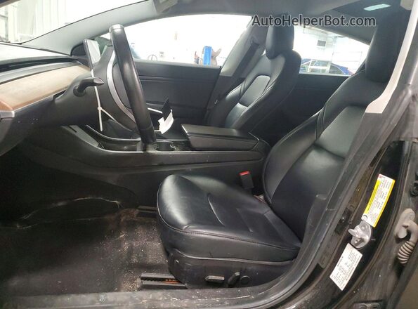 5YJ3E1EB5KF385669 2019 TESLA MODEL Black Widok wnętrza z przodu