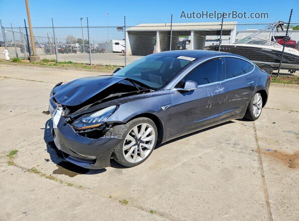 5YJ3E1EB5KF469281 2019 TESLA MODEL Угольный Передняя левая четверть