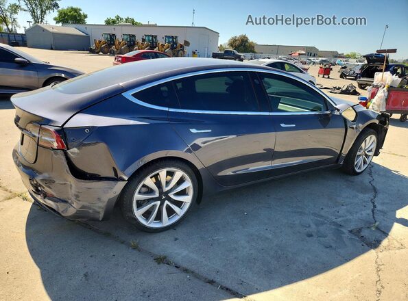 5YJ3E1EB5KF469281 2019 TESLA MODEL Угольный Задняя правая четверть