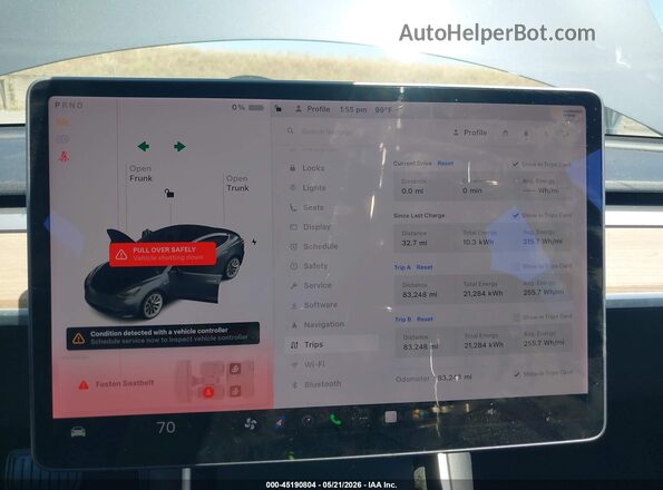 5YJ3E1EB5LF663374 2020 TESLA MODEL 3 Серый 