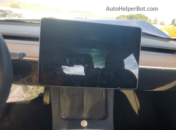 5YJ3E1EB5MF064735 2021 TESLA MODEL Blue Vista del cuadro de instrumentos