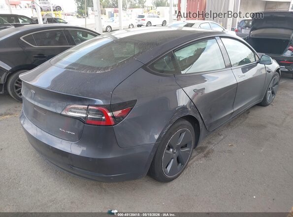 5YJ3E1EB5MF099856 2021 TESLA MODEL 3 Синий Задняя правая четверть